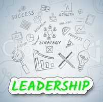 Leadership Ideas Represents Concepts Choices And Consider