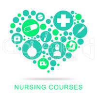 Nursing Courses Indicates Nurse Job And Caregiver
