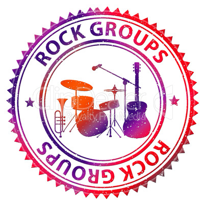 Rock Groups Indicates Sound Track And Audio