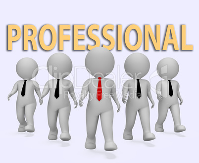 Professional Businessmen Indicates Expert Businessman And Specia
