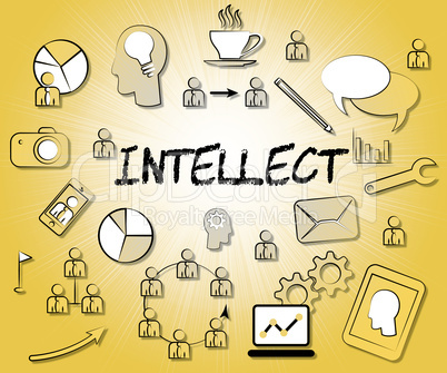 Intellect Icons Represents Intellectual Capacity And Ability