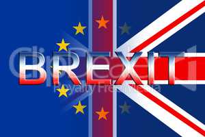 Brexit Flags Means Kingdom Britain Politics And Remain
