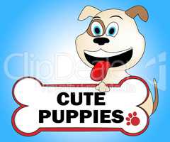 Cute Puppies Shows Lovable Dogs And Pretty
