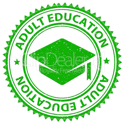 Adult Education Shows Educated Studying And Adults