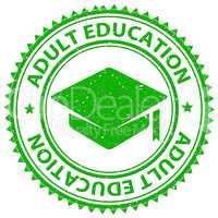 Adult Education Shows Educated Studying And Adults