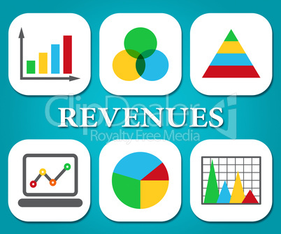 Revenues Charts Represents Business Graph And Salary