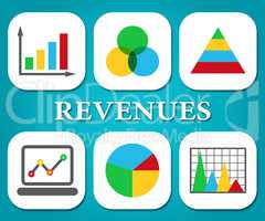 Revenues Charts Represents Business Graph And Salary