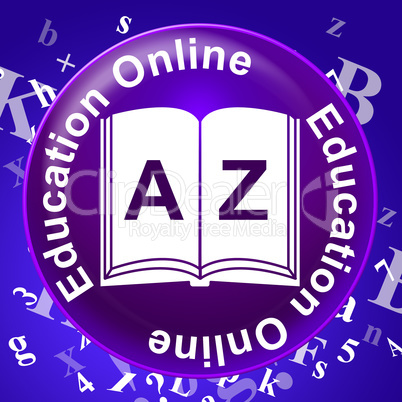 Education Online Indicates Web Site And Educated