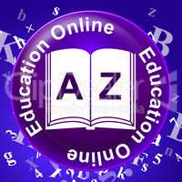 Education Online Indicates Web Site And Educated