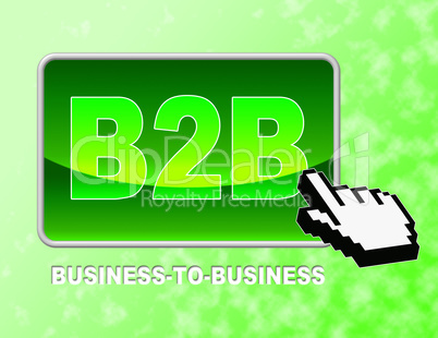 Button Mouse Indicates Web Site And Business