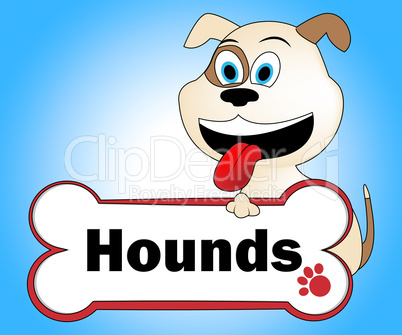 Hound Dog Represents Dogs Pet And Canine