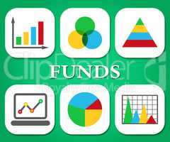 Funds Charts Means Stock Market And Diagram