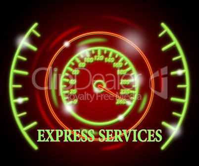 Express Services Shows Help Desk And Action