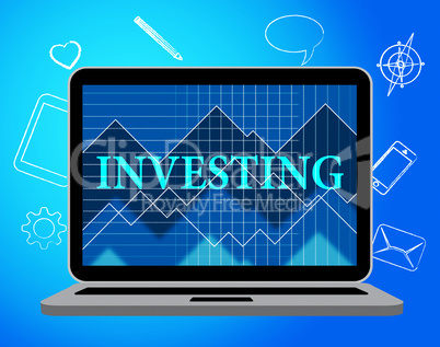 Investing Online Indicates Web Site And Computer