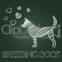 Breeding Dogs Means Mating Canines And Offspring