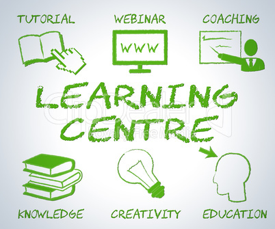 Learning Centre Represents Websites Searching And Study