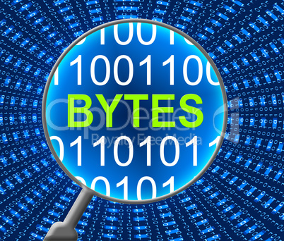Computer Bytes Indicates Communication Net And Web