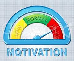 High Motivation Indicates Take Action And Display