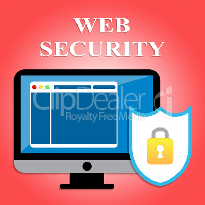 Web Security Shows Keyboard Computing And Pc