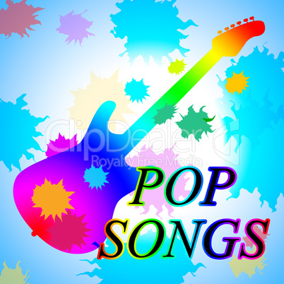 Pop Songs Indicates Sound Track And Acoustic