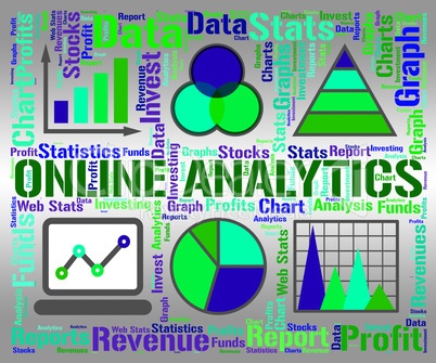 Online Analytics Shows Web Site And Chart