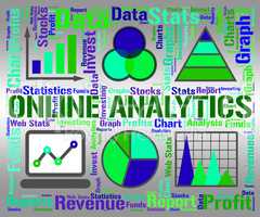 Online Analytics Shows Web Site And Chart