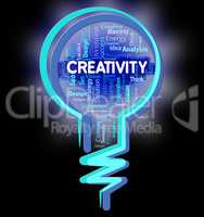 Creativity Lightbulb Shows Inventions Designs And Design