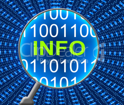 Info Online Indicates Internet Help And Information