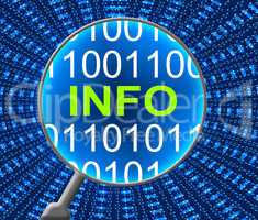 Info Online Indicates Internet Help And Information