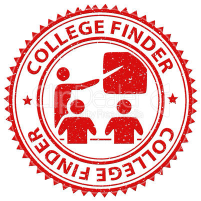 College Finder Indicates Search For And Choose
