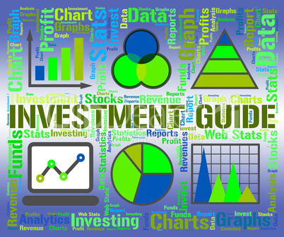 Investment Guide Indicates Business Graph And Advise