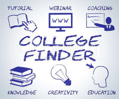 College Finder Means Search Out And Educate