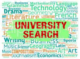 University Search Shows Educational Establishment And College