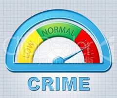 High Crime Indicates Unlawful Act And Criminal