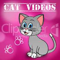 Cat Videos Represents Audio Visual And Cats