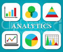 Analytics Charts Represents Business Graph And Statistics
