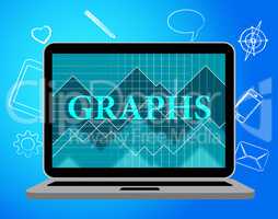 Graphs Online Shows Monitor Notebook And Computing