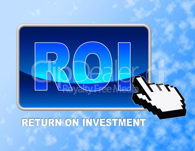 Roi Button Shows Rate Of Return And Pointer