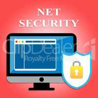 Net Security Shows Protected Web Site And Communication