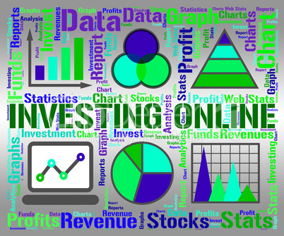 Investing Online Means Business Graph And Charts