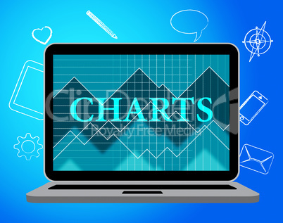 Charts Online Means Business Graph And Computer