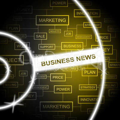 Business News Means Corporation And Trade Information