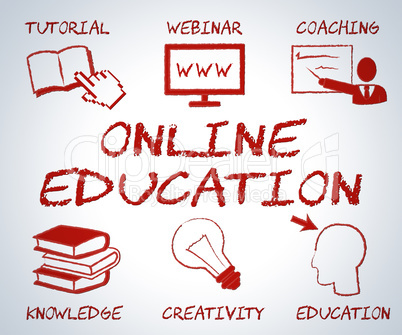 Online Education Indicates Web Site And Educated