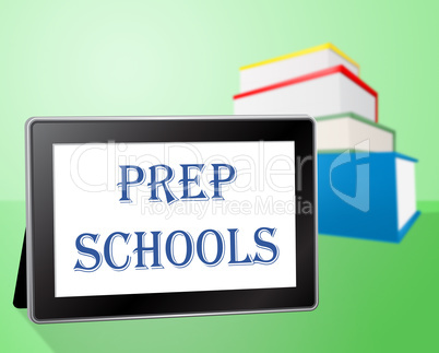 Prep Schools Shows Tablets Educating And Paying