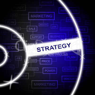 Strategy Word Represents Solutions Planning And Tactics