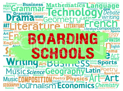 Boarding Schools Represents Studying Learning And Boarder