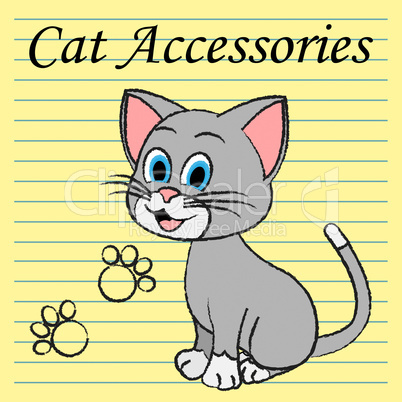 Cat Accessories Means Pets Pedigree And Felines