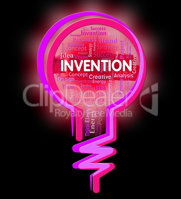 Invention Lightbulb Means Creativity Ideas And Innovation