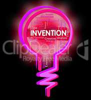 Invention Lightbulb Means Creativity Ideas And Innovation