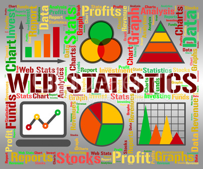 Web Statistics Shows Business Graph And Analysing